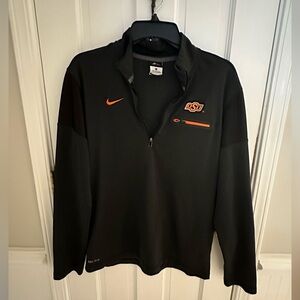 Black Oklahoma State (OSU) Nike quarter zip